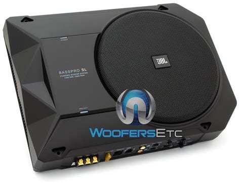JBL BassPro SL 8" 125W RMS Powered Under-Seat Compact Subwoofer ...