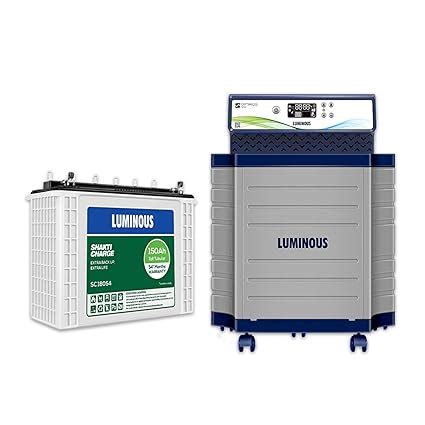 Luminous Inverter & Battery Combo with Tall Tubular Trolley Optimus ...