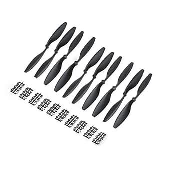 REES52® 5 Pairs Nylon 10x4.5" 1045 1045R CW CCW Propeller Black for DJI ...