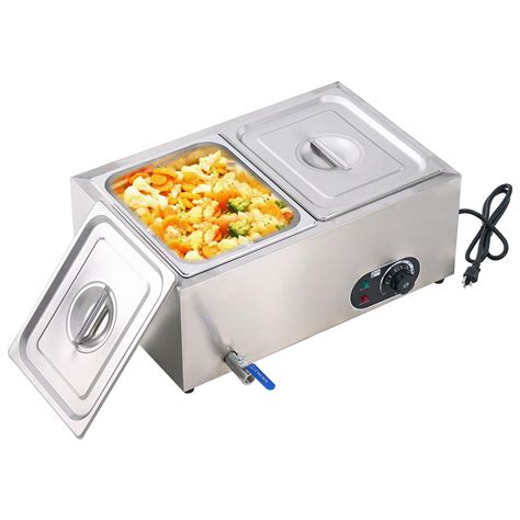 Amazon.com: KUARBARR 2-Pan Commercial Food Warmer Buffet 1200W Electric ...