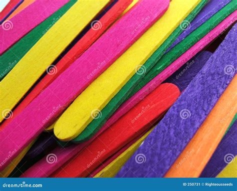 Colored Popsicle Sticks stock image. Image of green, popsicle - 250731
