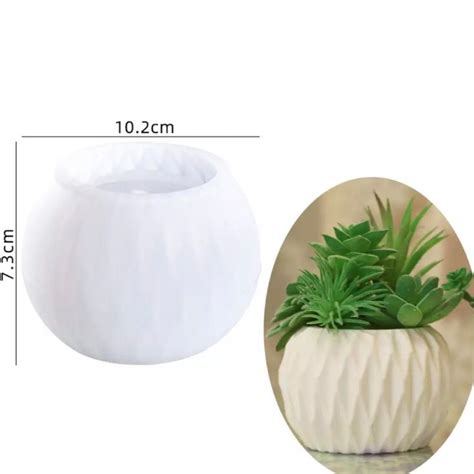 Lyba Moulds Round Epoxy Resin Mug Jar Siliocne Mould