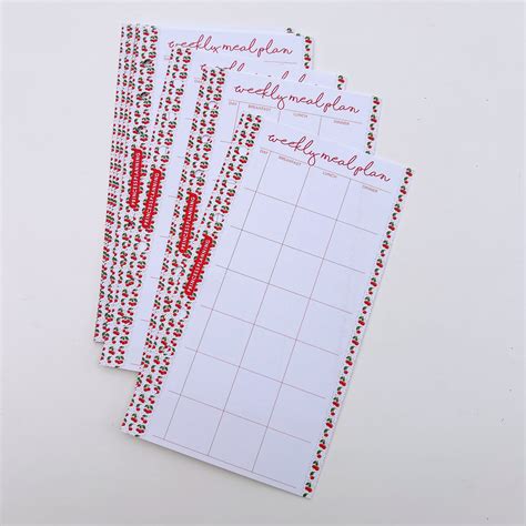 Petite Planner - Cherry Meal Planner Inserts