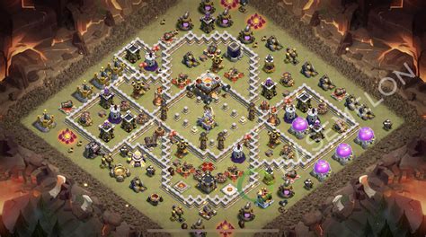 Town Hall 11 War COC Base Layout 2026 with Copy Link • TH11 Design #2295