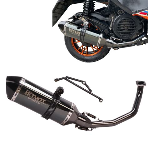 Buy YOSAYUSA Motorcycle Full Exhaust Pipe System Header Muffler for GY6 ...