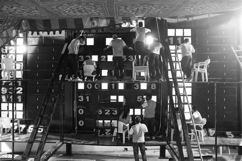 Inside the scoreboard at Rajiv Gandhi International Cricket Stadium ...