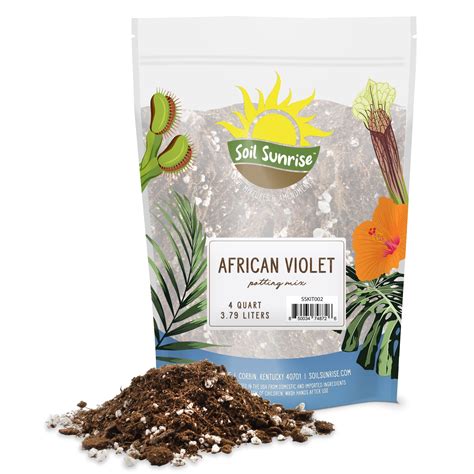 African Violet Potting Soil Mix (4 Quarts), Custom Hand Blended soil ...