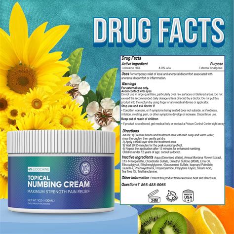 Buy NumbRX - Premium Tattoo Numbing Cream - Topical Anesthetic ...