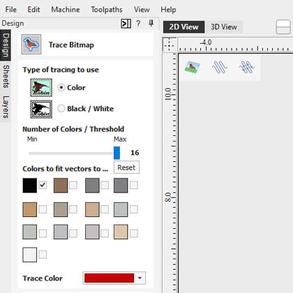 Image result for Vectric Bitmap Tracing