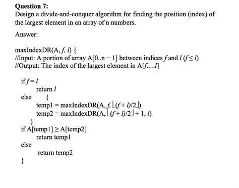 Largest Subarray Sum Using Divide and Conquer 的图像结果
