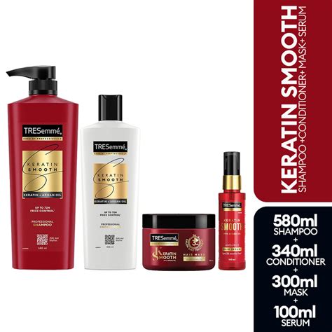 Try TRESemmé Keratin Smooth Shampoo 580ml+Conditioner 340ml+Mask 300ml ...
