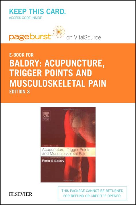 Buy Acupuncture, Trigger Points and Musculoskeletal Pain - Pageburst E ...