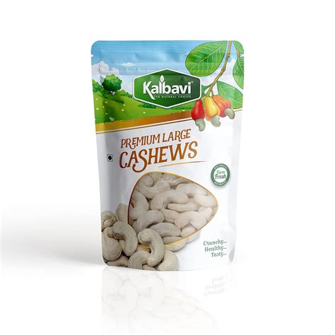 Kalbavi Cashews, Cashew Kernels W240 Premium, Plain Cashews, Whole ...