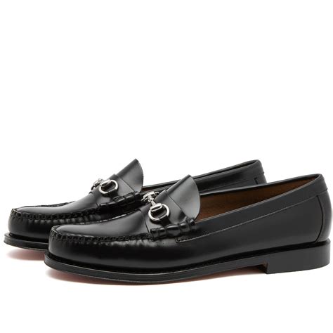 Bass Weejuns Lincoln Horse Bit Loafer Black Leather | END. (US)