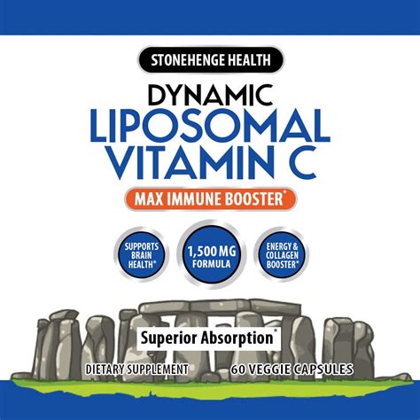 Liposomal Vitamin C 1500mg - 60 Capsules - Advanced Formula - Non-GMO ...