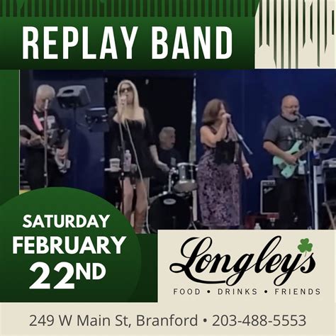 ?Replay Band @ Longley’s , 249 W Main Street, Branford, CT, 22 February ...