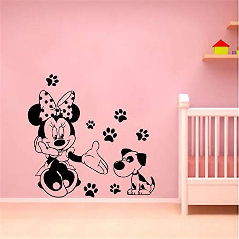 Buy SAAZ SAAR Minnie with Friend Covering Area 50X50 CMs Wall Sticker ...
