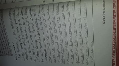 The traits of a musician are given in the box overlea use these and ...