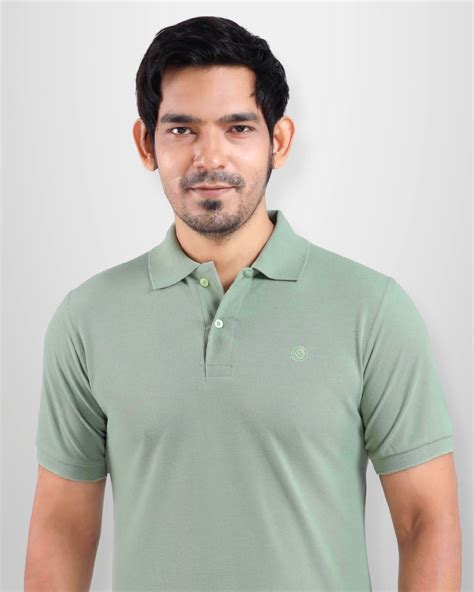 Men's Mint Green Polo T-Shirt | The Dot Company