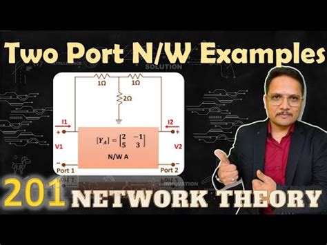 2 - Examples of Two Port Networks (Z Parameters Shortcut Trick) Video ...