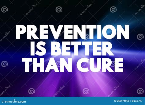 Prevention is Better Than Cure Text Quote, Concept Background Stock Illustration - Illustration ...