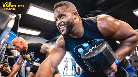The Rock and Aaron Donald Workout Together - The Barbell