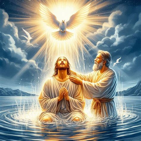 Download Jesus, Baptism, Holy Spirit. Royalty-Free Stock Illustration ...