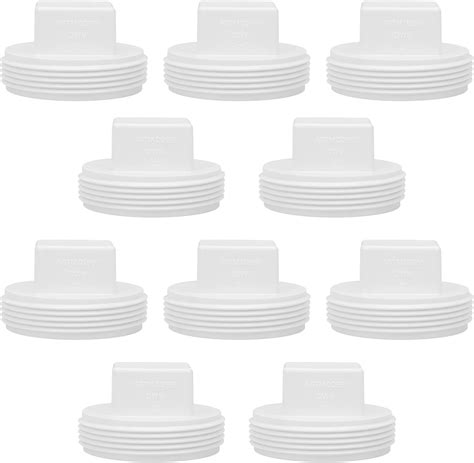 CKVIHAV 10 Pack 2 Inch PVC Male Threaded Pipe End Caps India | Ubuy