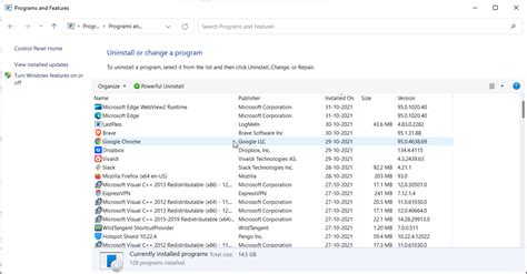 Image result for Programs and Features Control Panel Win 11