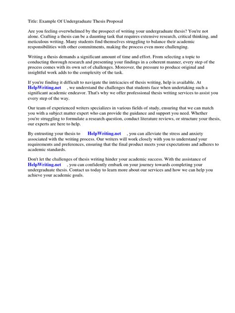 Image result for Thesis Proposal Example