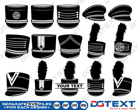 Marching Band Hat SVG, Vektor, Silhouette, Cricut Datei, Clipart ...