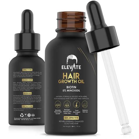 ELEVATE Hair Growth Oil - Biotin Serum & 5% India | Ubuy