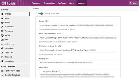 - Configure SAML for IT Glue - Knowledge Portal