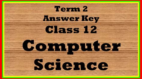 Computer Science Class 12 Term 2 的图像结果