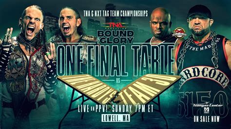 The Hardys vs. Team 3D: One Final Table for the TNA & NXT Tag Team ...