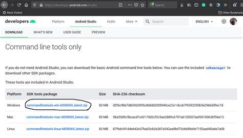 Install Android SDK Tools 的图像结果
