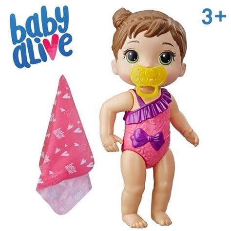 Baby Alive Splash 'N Snuggle Baby Brown Hair India | Ubuy