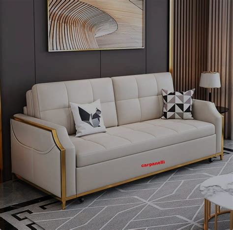 CARPANELLI Sofa Cum Bed, Sleeper Convertible Sofa Multi-Function Guest ...