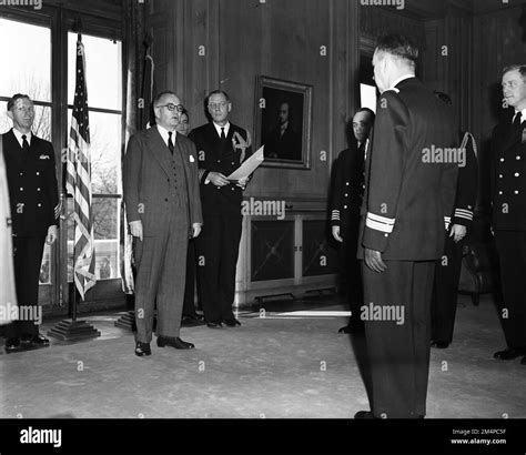 Legion of Merit Award to Capt. Cabanie, French Navy. Photographs of ...