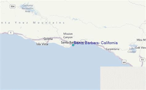 Santa Barbara, California Tide Station Location Guide