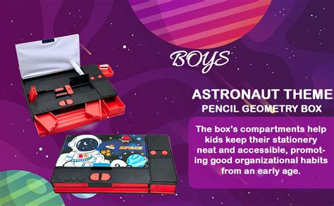 YBN Plastic Jumbo Size Multi-Functional Astronaut Space Theme Pencil ...