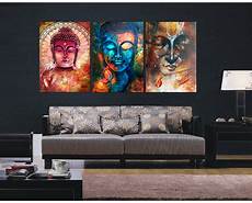 Buddha Paintings For Living Room by 3 Pieces Buddha Image Portrait Painting Canvas Wall Buddha Paintings For Living Room