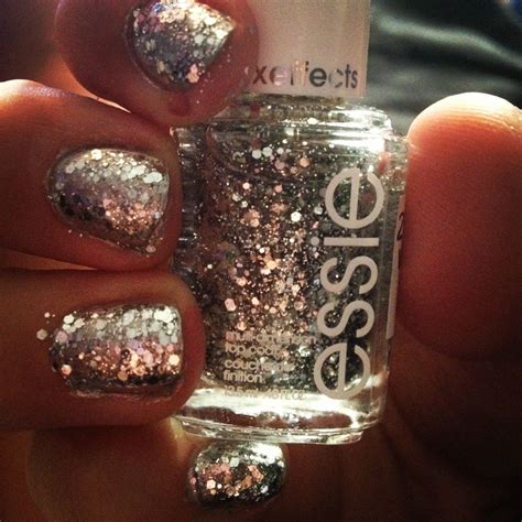 Silver glitter nail polish from Essie. in 2025 | Silver glitter nails ...