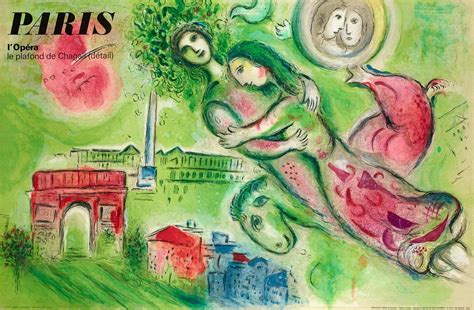 At Auction: Original Poster - Marc Chagall - Opera Paris - Romeo and Juliet - Love - 1964