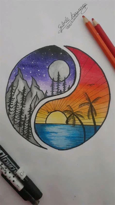 Desenho paisagem em 2020 | Desenhos paisagens, Paisagem desenho, Desenho