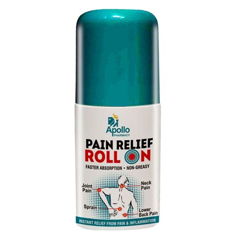 Buy Apollo Pharmacy Pain Relief Roll On, 50 ml | 19 Minutes Delivery ...