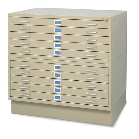 5-Drawer Flat Files - Hollinger Metal Edge
