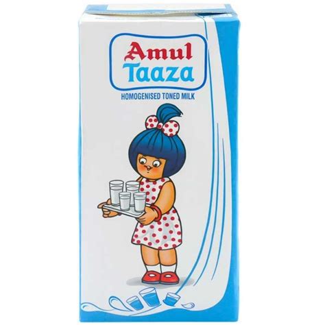Amul Taaza Homogenised Toned Milk - 500 ml Pack | Dairy | Oi Food Siliguri
