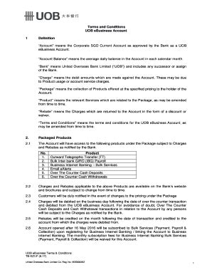 Fillable Online UOB eBusiness Account Fax Email Print - pdfFiller