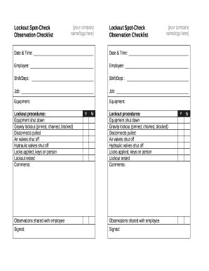 spot check template Doc Template | pdfFiller